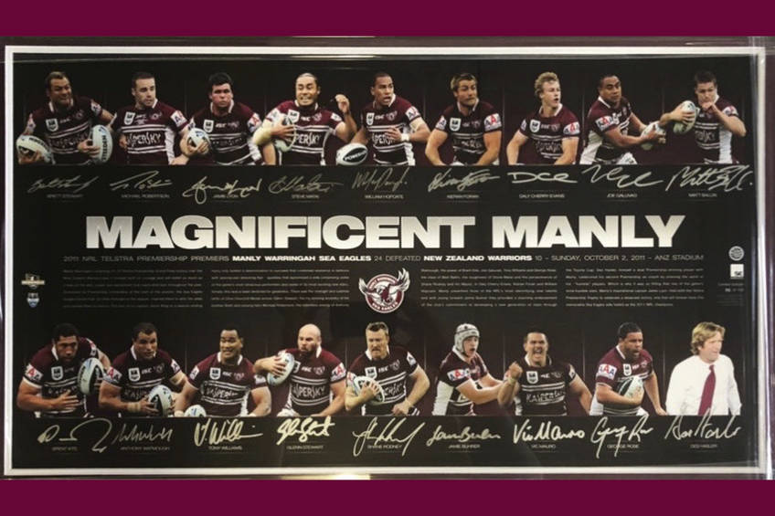 FAN+ | Magnificent Manly 2011 signed & framed print