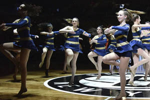 Brooklyn Nets perform on the court0