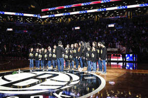 Brooklyn Nets National Anthem Experience0