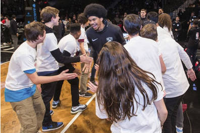 Brooklyn Nets High Five Line Experience