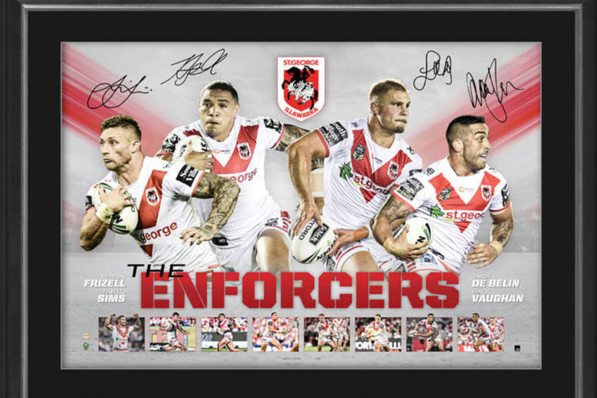 ILLAWARRA DRAGONS SIGNED 'ENFORCERS'0