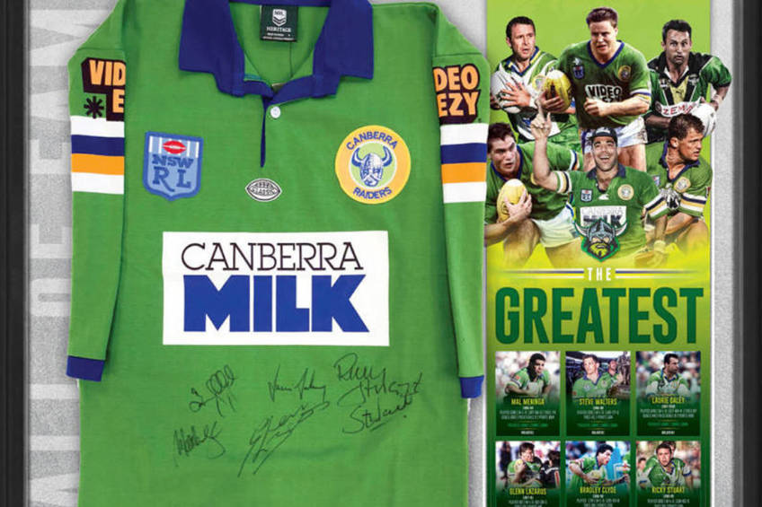 FAN+  CANBERRA RAIDERS SIGNED 'THE GREATEST' JERSEY