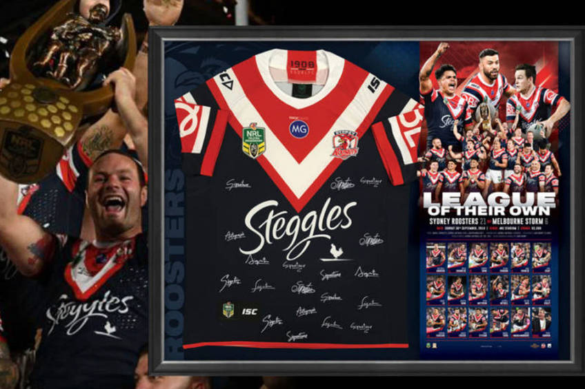 ROOSTERS NRL PREMIERS TEAM SIGNED0