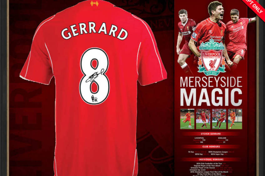 STEVEN GERRARD SIGNED LIVERPOOL SHIRT0