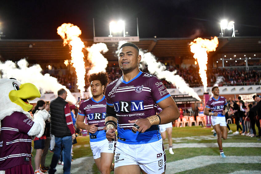 #11 Haumole Olakau'atu Player-Issued Sea Eagles Community Jersey0