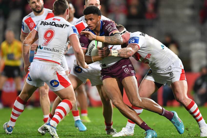 main#2 Jason Saab Player-Issued Sea Eagles Pepsi Max Jersey0