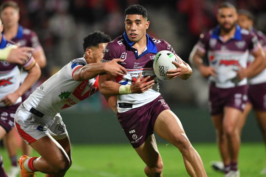 main#4 Tolu Koula Player-Issued Sea Eagles Pepsi Max Jersey0