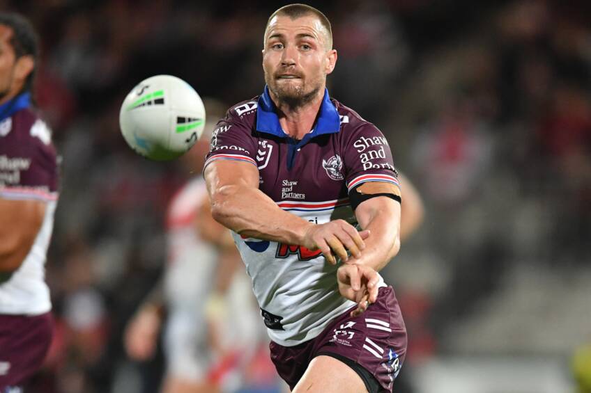 main#6 Kieran Foran Player-Issued Sea Eagles Pepsi Max Jersey0
