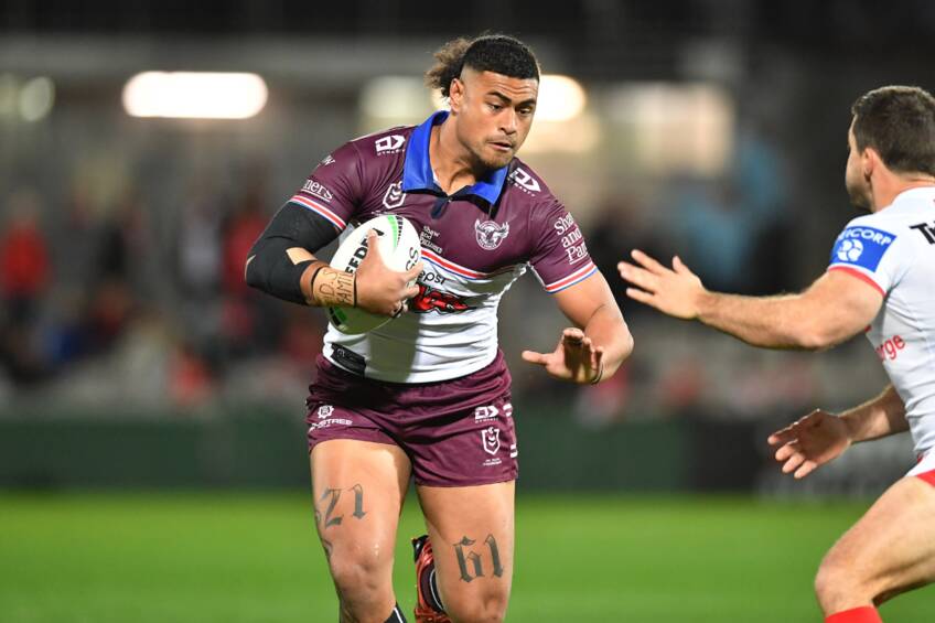 main#11 Haumole Olakau'atu Player-Issued Sea Eagles Pepsi Max Jersey0