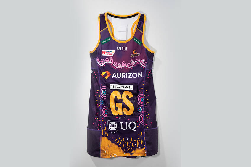 Goal Shooter first nations 2023 dress and Bib0