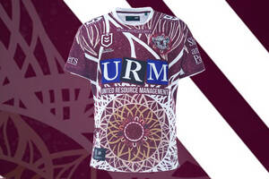 14.	Karl Lawton’s Player-Issued Sea Eagles Indigenous Jersey0