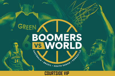 Boomers vs Worlds courtside VIP