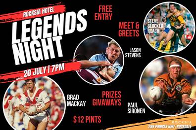 LEGENDS NIGHT AT THE ROCKSIA HOTEL
