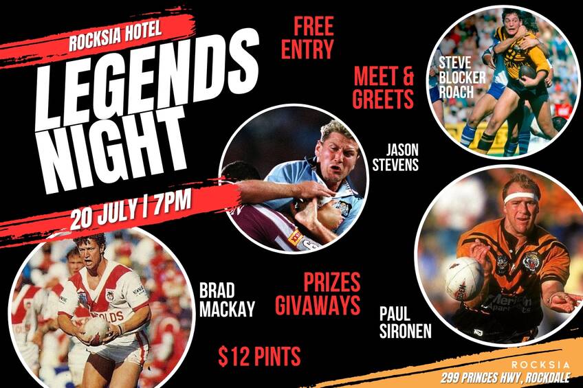 LEGENDS NIGHT AT THE ROCKSIA HOTEL0