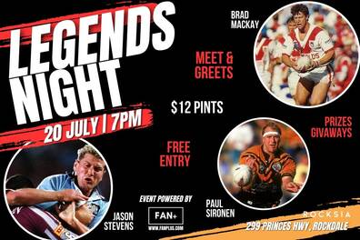 LEGENDS NIGHT AT THE ROCKSIA HOTEL