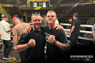 Post Fight Ring Photo of Tim Tszyu vs Brian Mendoza Fight