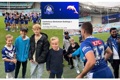 Bulldogs Warm up and Guard of Honour R12