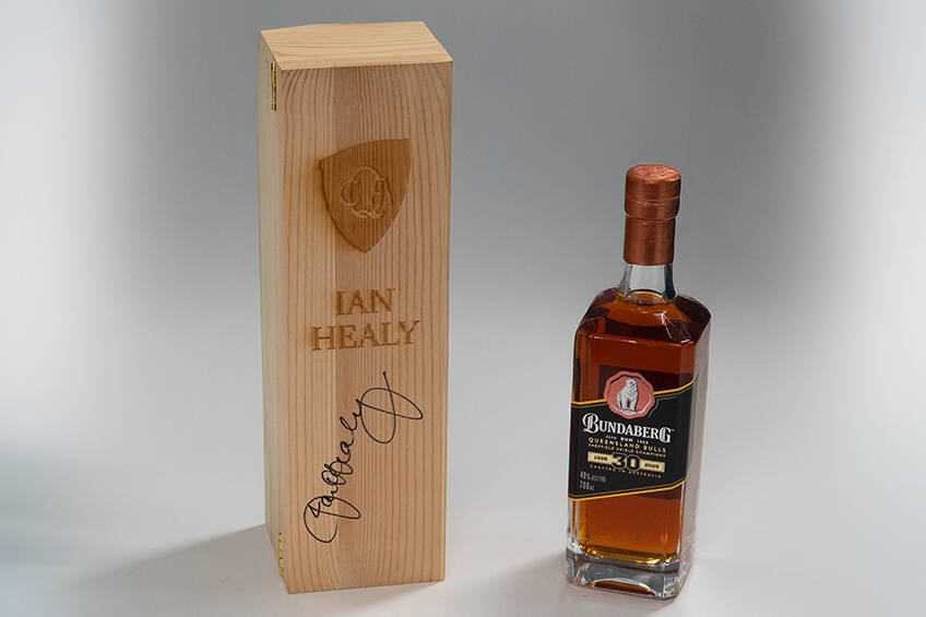 Signed Ian Healy Limited Edition Rum0