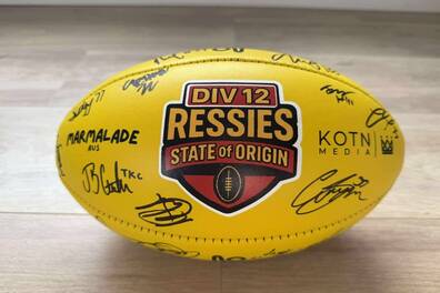 Div 12 Ressies Signed Footy (SA & All Stars)