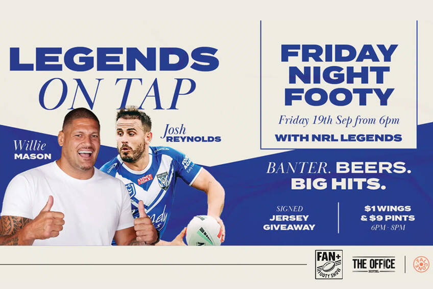 Legends on Tap at the Office Hotel Fri 19th Sep0