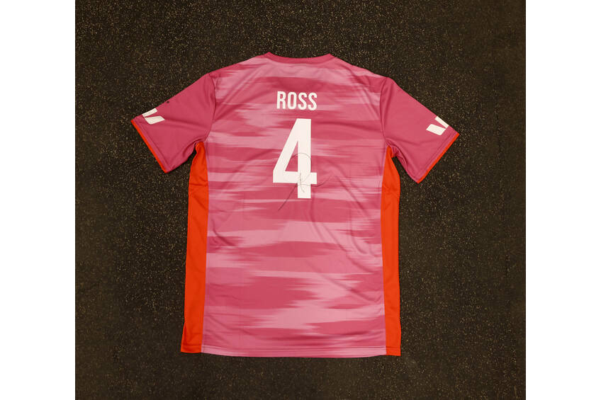 mainSigned Custom Designed New Balance Playing Shirt - Alex Ross0