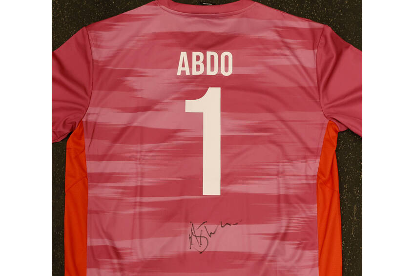 mainSigned Custom Designed New Balance Playing Shirt - Andrew Abdo1