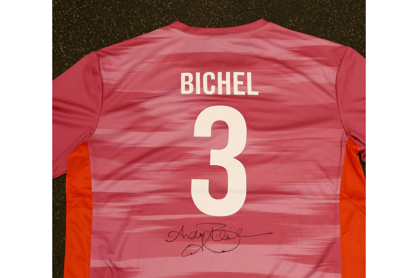 mainSigned Custom Designed New Balance Playing Shirt - Andy Bichel1