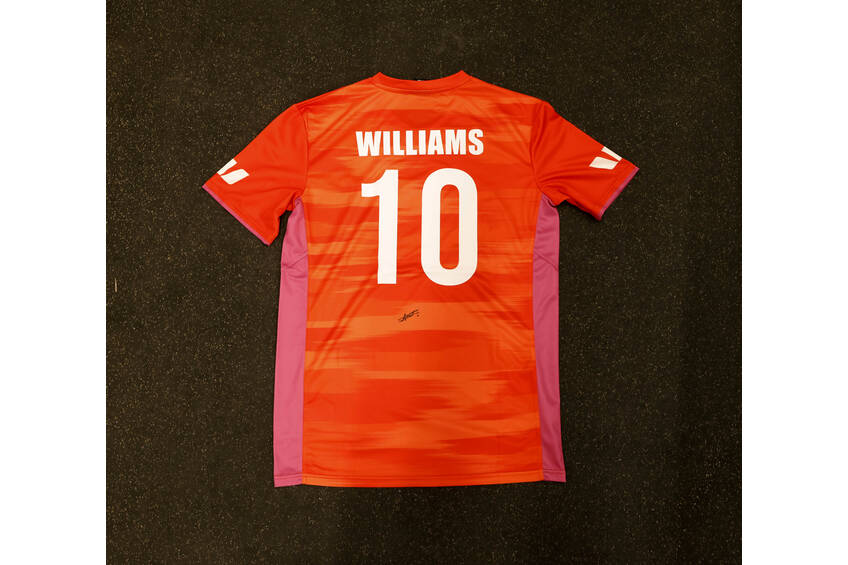 mainSigned Custom Designed New Balance Playing Shirt - Sam Williams0