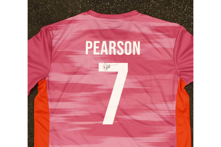 mainSigned Custom Designed New Balance Playing Shirt - Rachel Pearson1