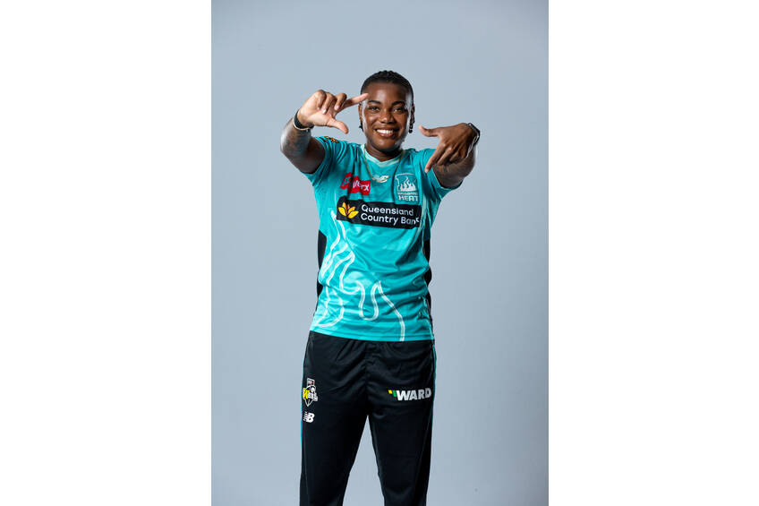 main#48 Chinelle Henry Signed Shirt Brisbane Heat Signed Indigenous Match Shirt0