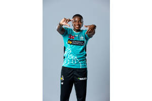 #48 Chinelle Henry Signed Shirt Brisbane Heat Signed Indigenous Match Shirt0