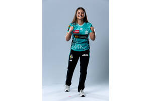 #7 Lucy  Bourke  Brisbane Heat Signed Indigenous Match Shirt0