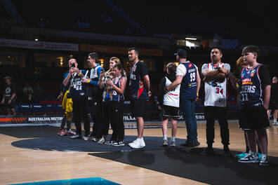 Court Walk Experience Adelaide 36ers vs SE Melbourne Phoenix NBL Sunday 18 Jan
