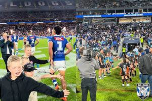 Bulldogs Warm up and Guard of Honour R40