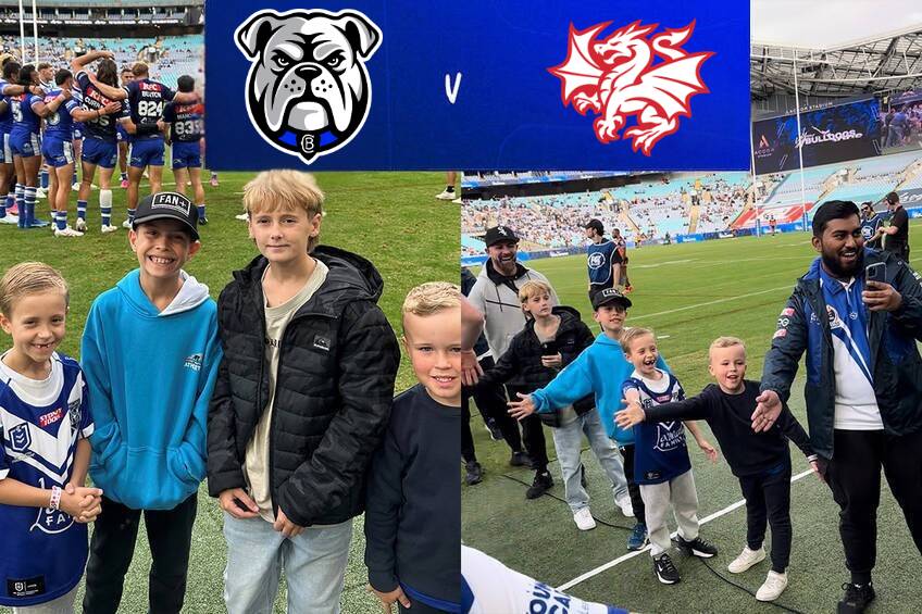 Bulldogs Warm up and Guard of Honour RD250