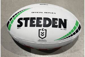 Steeden NRL Match Ball – Signed by Damien Cook & Stephen Crichton0