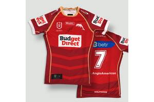 Kodi Nikorima #7 Halfback 2026 Dolphins Match-Worn Jersey Signed by Kodi Nikorima0