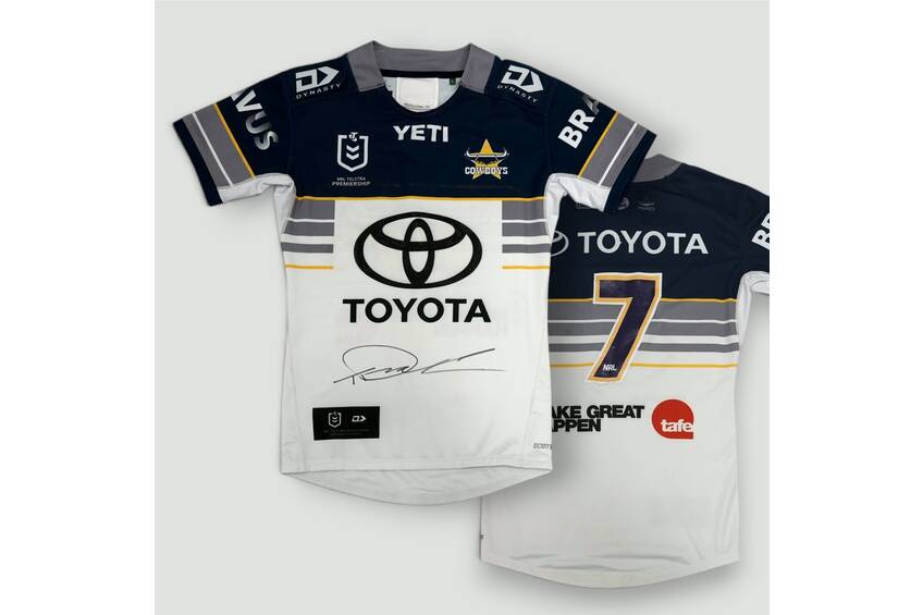 mainTom Dearden (Captain) #7 Five Eighth/Halfback 2026 Cowboys Match-Worn Jersey Signed by Tom Dearden0