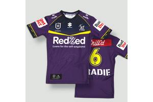 Cameron Munster (Captain) #6 Five Eighth 2026 Melbourne Storm Match-Worn Jersey Signed by Cameron Munster0