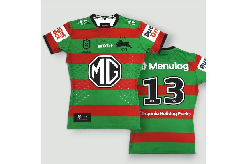 mainCameron Murray (Captain) #13 Lock 2026 South Sydney Rabbitohs Match-Worn Jersey Signed by Cameron Murray0