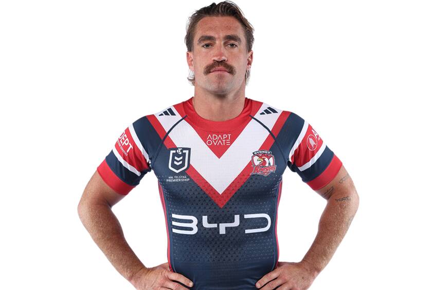 mainConnor Watson #13 Lock 2026 Sydney Roosters Match Worn Jersey Signed by Connor Watson1