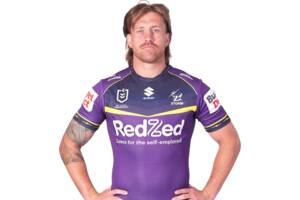 Cameron Munster (Captain) #6 Five Eighth 2026 Melbourne Storm Match-Worn Jersey Signed by Cameron Munster1
