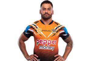 Apisai Koroisau (Captain) #9 Hooker 2026 Wests Tigers Match Worn Jersey Signed by Apisai Koroisau1