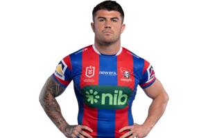 Bradman Best #4 Centre 2026 Newcastle Knights Match-Worn Jersey Signed by Bradman Best1