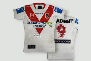 Clint Gutherson (Captain)  2026 St George Illawarra Dragons Match Worn Jersey Signed by Clint Gutherson0