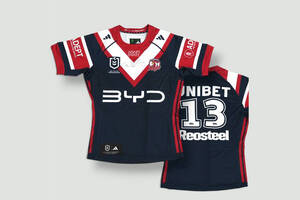 Connor Watson #13 Lock 2026 Sydney Roosters Match Worn Jersey Signed by Connor Watson0