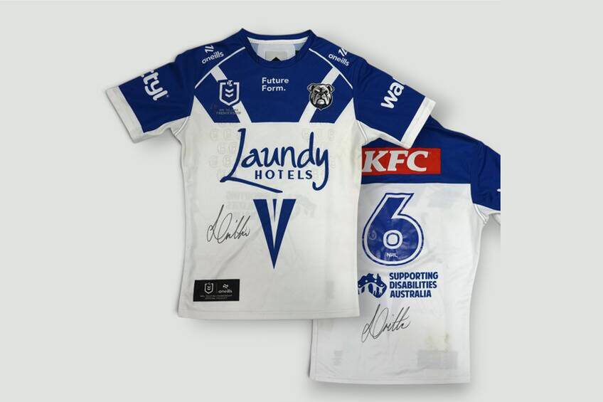 mainStephen Crichton (Captain) #6 Centre/Five-Eighth 2026 Bulldogs Match-Worn Jersey Signed by Stephen Crichton0