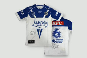Stephen Crichton (Captain) #6 Centre/Five-Eighth 2026 Bulldogs Match-Worn Jersey Signed by Stephen Crichton0