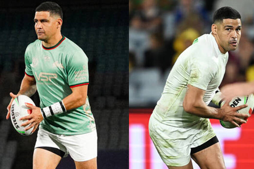 Cody Walker Match Worn + Signed Rd 15 Arrow Playing Kit & Warm Up Tee0