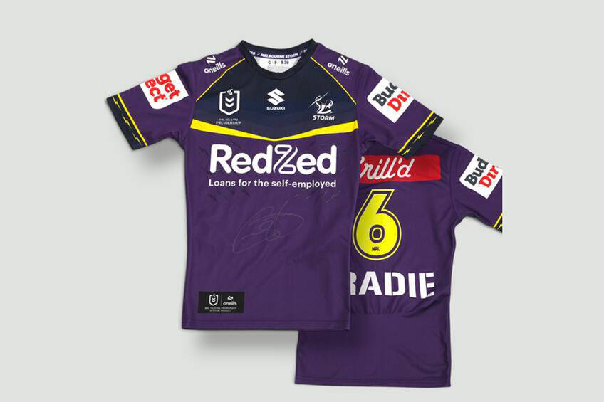 mainCameron Munster (Captain) #6 Five Eighth 2026 Melbourne Storm Match-Worn Jersey Signed by Cameron Munster0